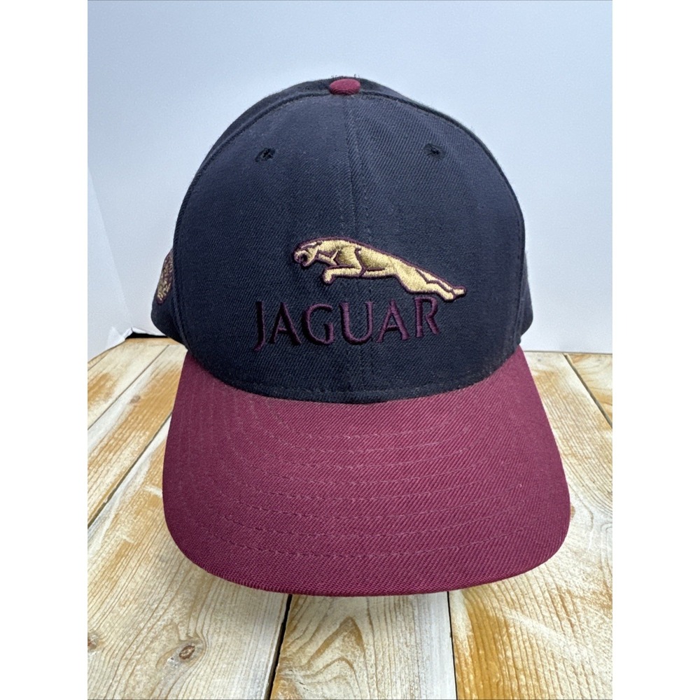 VTG Jaguar Hat Car Racing Automotive Hat‎ Cap Wool Size 7 5/8 New Era Black